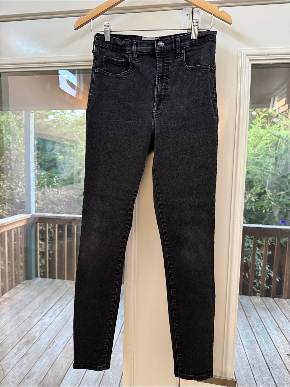 Black Everlane High-Rise Authentic Stretch Skinny Jeans - Women